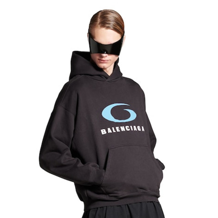 NIGO Balenciaga Men's Loop Sports Icon Hoodie Medium Fit in Black #nigo335764