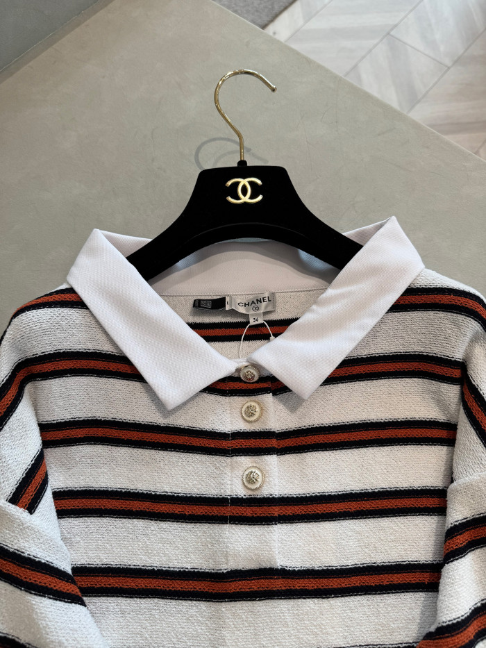 NIGO Chanel Pullover Cotton White Navy Blue Brown #nigo335730