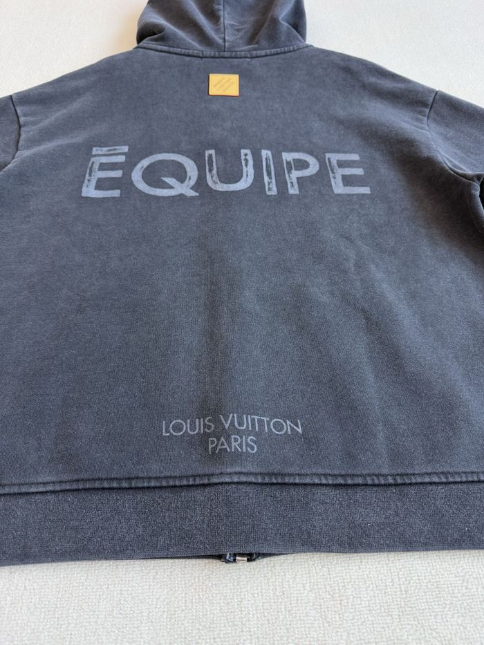 NIGO Louis Vuitton Top-guality Version Hooded Zip Cardigan Jacket #nigo335829
