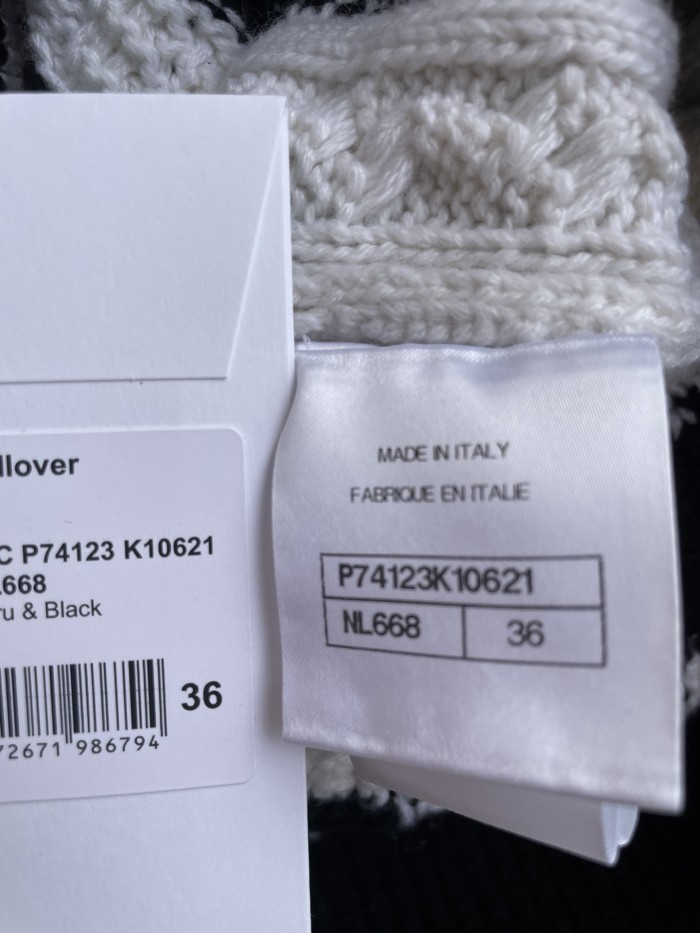 NIGO Chanel Black White Checkered Cashmere Sweater #nigo335793