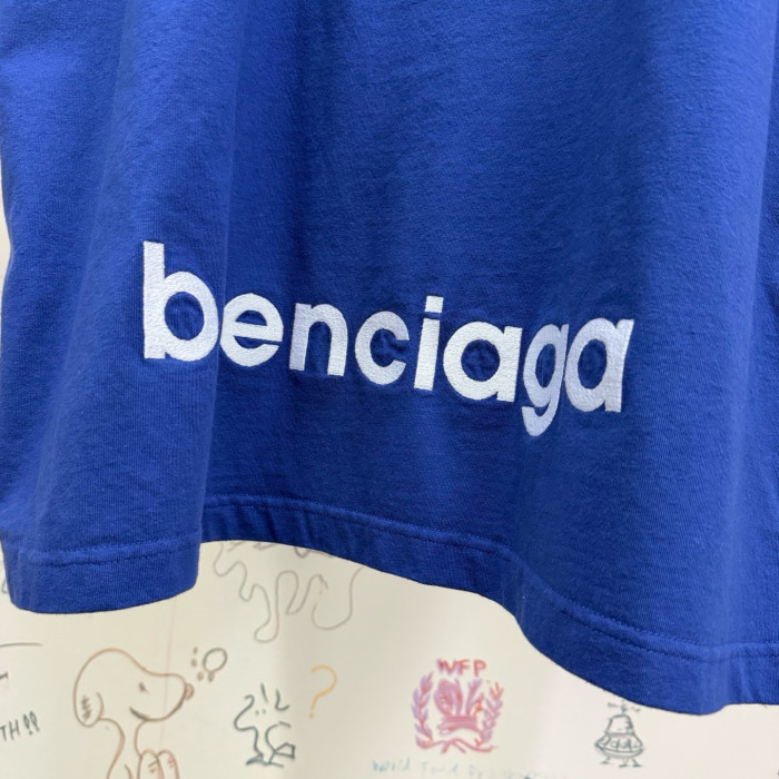 NIGO Balenciaga 3b Sports Icon Oversized T-shirt Light Marine Blue White #nigo335833