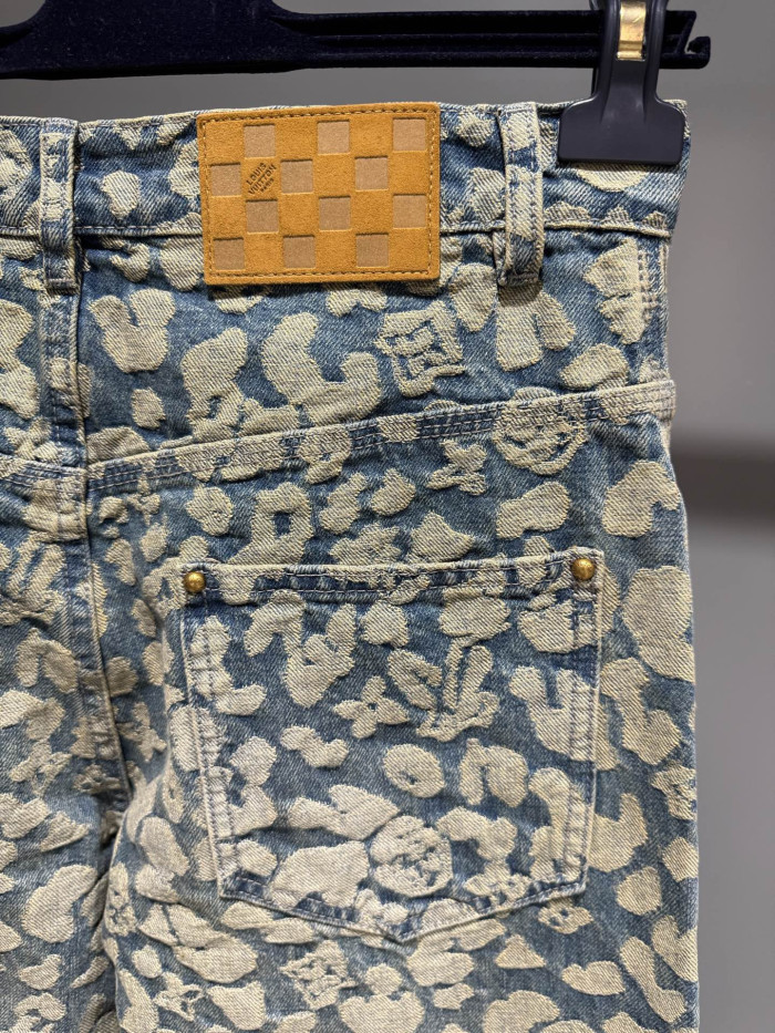 NIGO Louis Vuitton Jacquard Workwear Denim Pants 1AILS8 #nigo335823