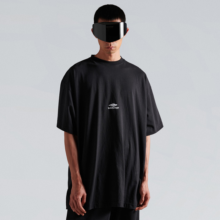 NIGO Balenciaga 3b Sports Icon Oversized T-shirt Light Marine Blue White #nigo335833