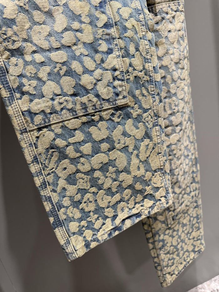 NIGO Louis Vuitton Jacquard Workwear Denim Pants 1AILS8 #nigo335823