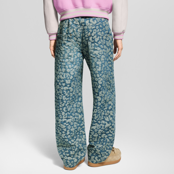 NIGO Louis Vuitton Jacquard Workwear Denim Pants 1AILS8 #nigo335823