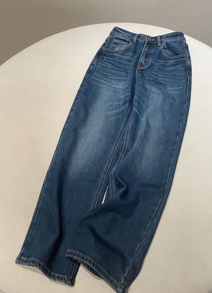 NIGO MiuMiu Navy Washed Denim Flared Jeans #nigo335826