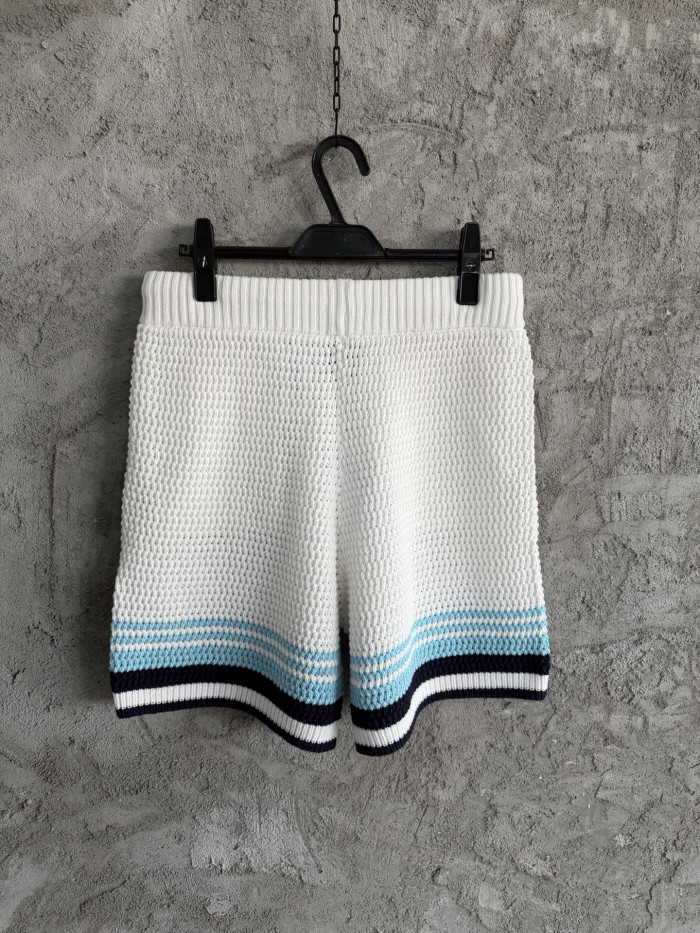 NIGO Casablanca Woven Striped Sweater Short-sleeved Shirt Shorts #nigo335805