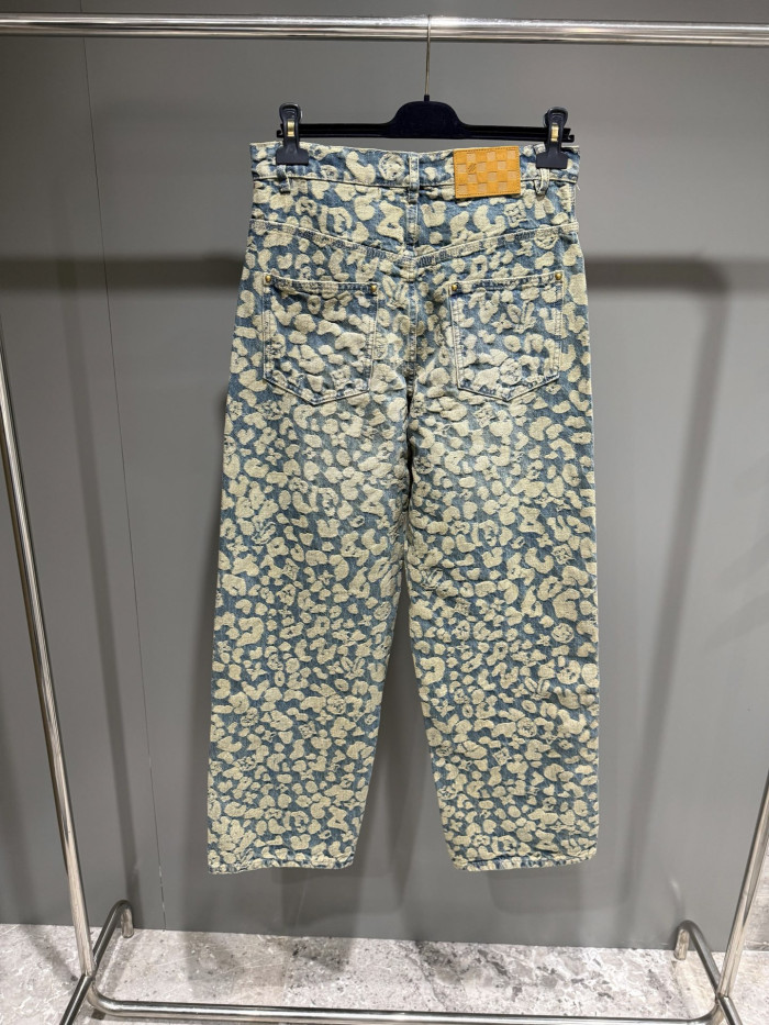 NIGO Louis Vuitton Jacquard Workwear Denim Pants 1AILS8 #nigo335823