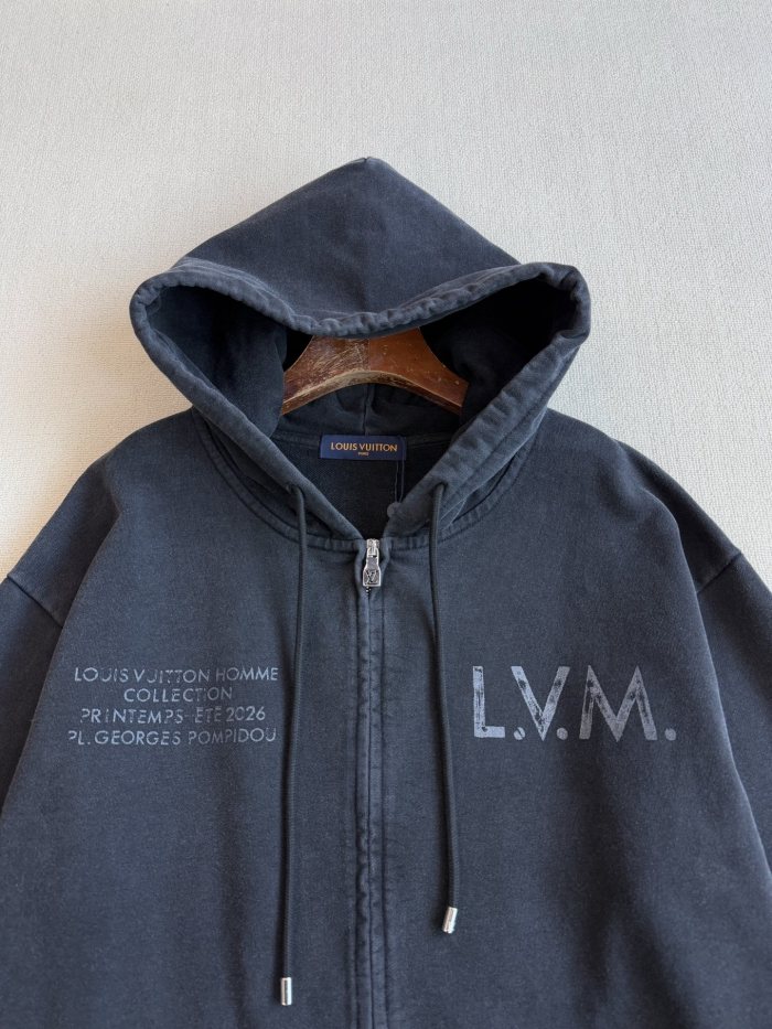 NIGO Louis Vuitton Top-guality Version Hooded Zip Cardigan Jacket #nigo335829