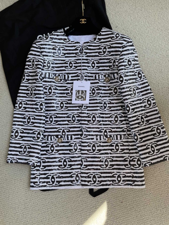 NIGO Chanel Cc Sequin Embroidered Jacket #nigo335797