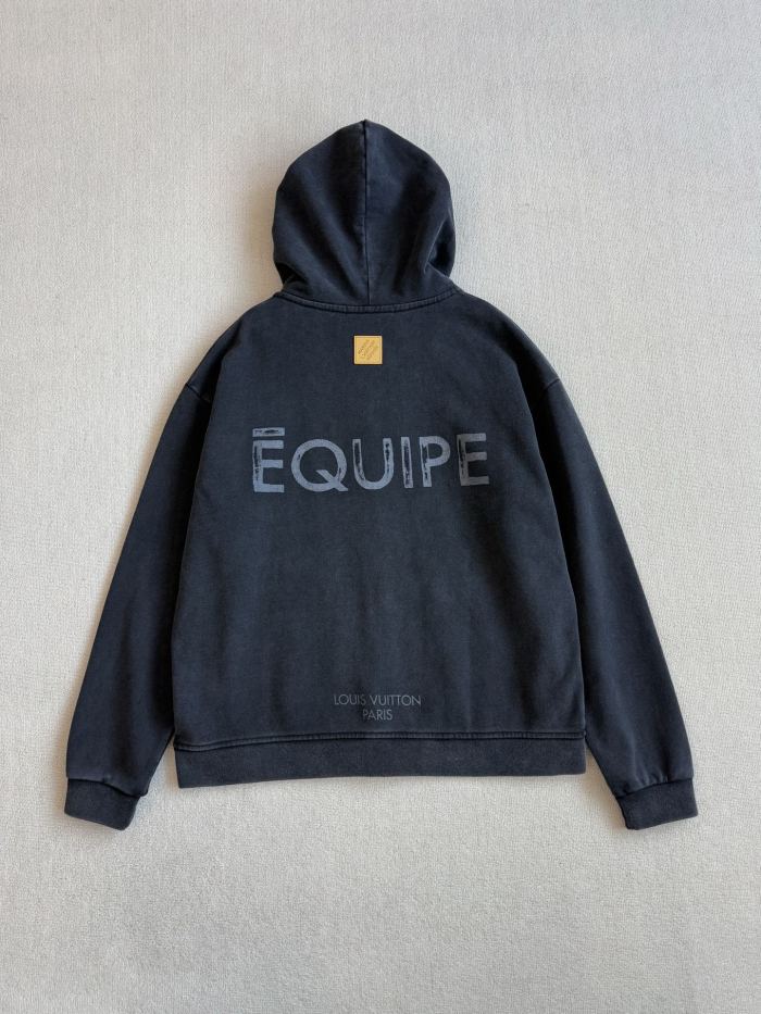 NIGO Louis Vuitton Top-guality Version Hooded Zip Cardigan Jacket #nigo335829