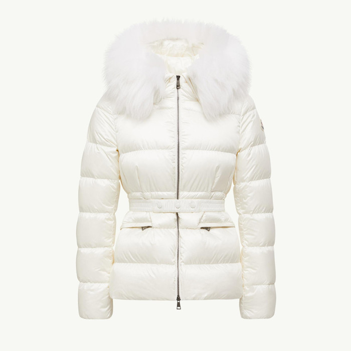 NIGO Moncler Black Beige Boed Hooded Shearling Trimmed Short Down Jacket Short Down Jackets #nigo293421