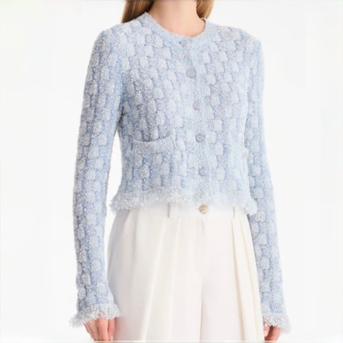 NIGO Chanel Tweed Cardigan Blue #nigo335858