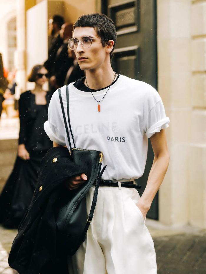 NIGO Celine Double Layered T-shirt in Fine Cotton Jersey #nigo335870