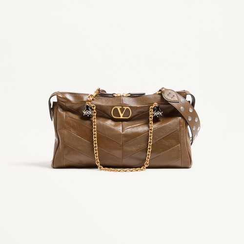 NIGO Valentino Garavani Panthea Shoulder Bag In Nappa Leather With Chevron Pattern #nigo333756