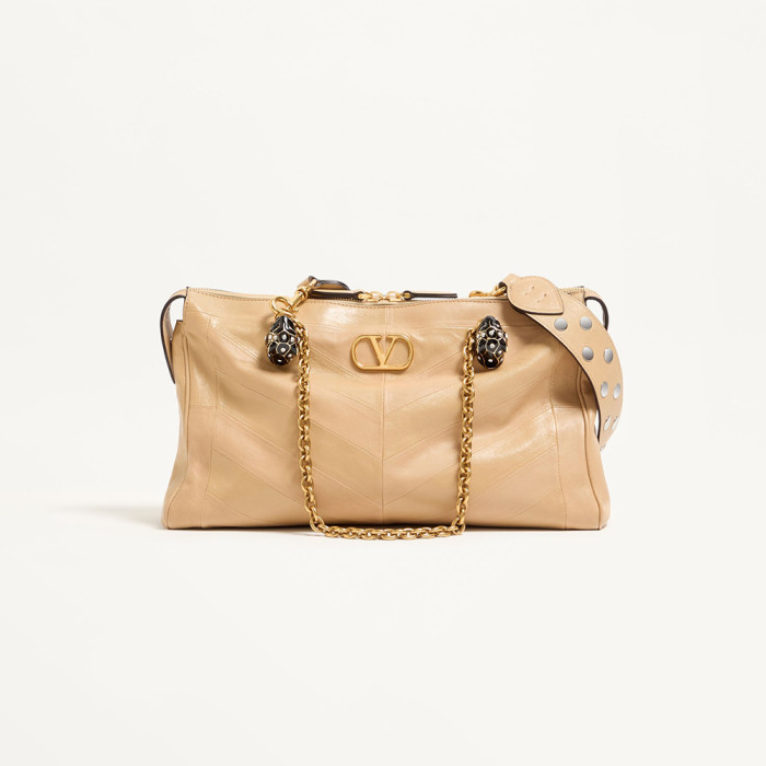 NIGO Valentino Garavani Panthea Shoulder Bag In Nappa Leather With Chevron Pattern #nigo333756