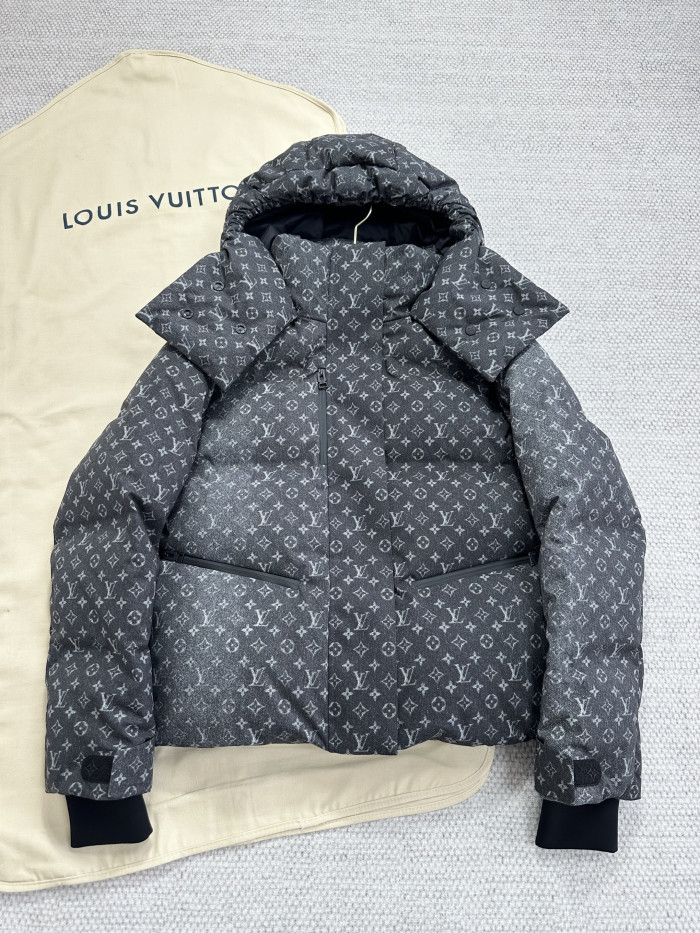 NIGO Louis Vuitton Top-quality Version Authenticity Guaranteed Denim-Effect Monogram Ski Jacket #nigo335862