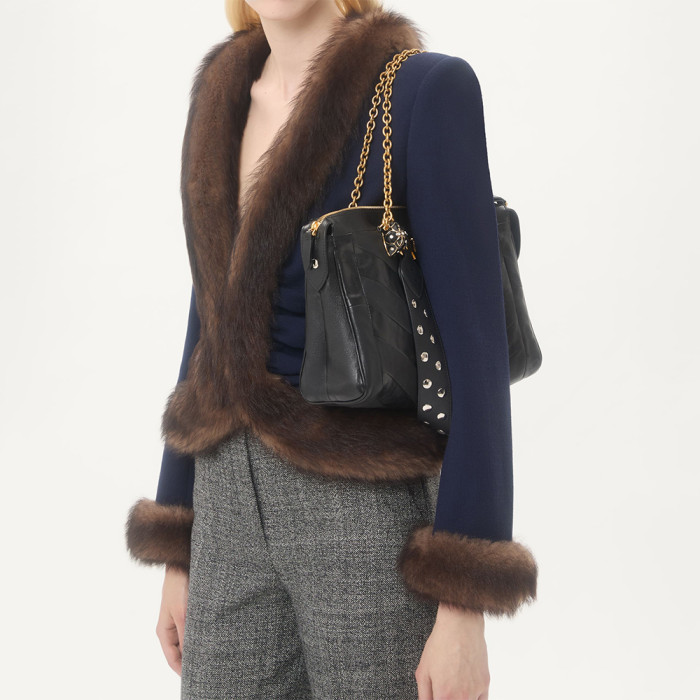 NIGO Valentino Garavani Panthea Shoulder Bag In Nappa Leather With Chevron Pattern #nigo333756