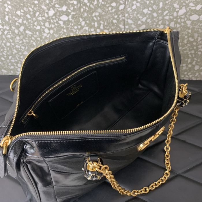NIGO Valentino Garavani Panthea Shoulder Bag In Nappa Leather With Chevron Pattern #nigo333756