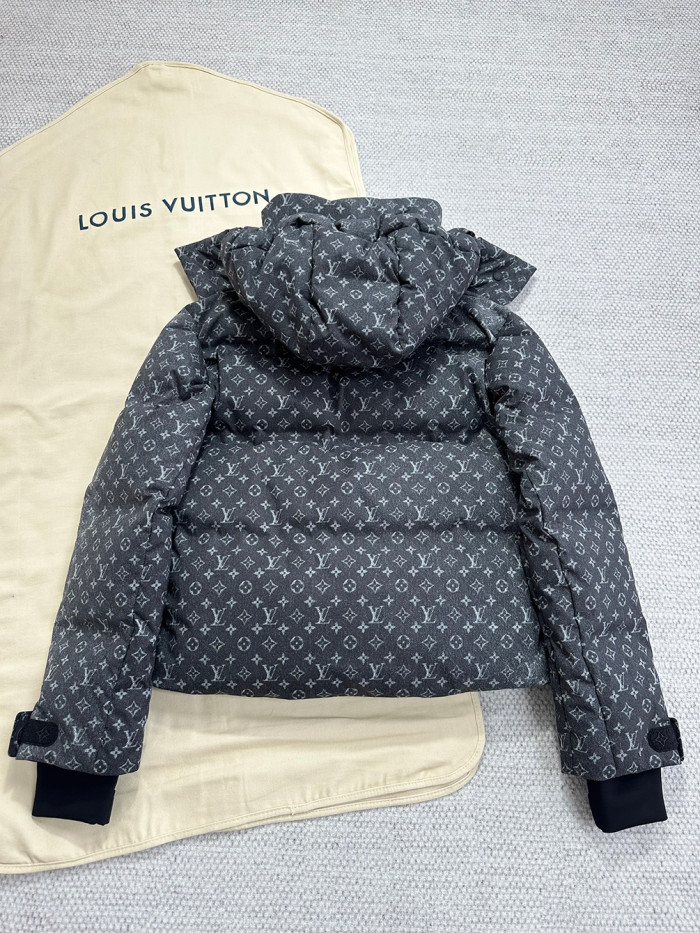 NIGO Louis Vuitton Top-quality Version Authenticity Guaranteed Denim-Effect Monogram Ski Jacket #nigo335862