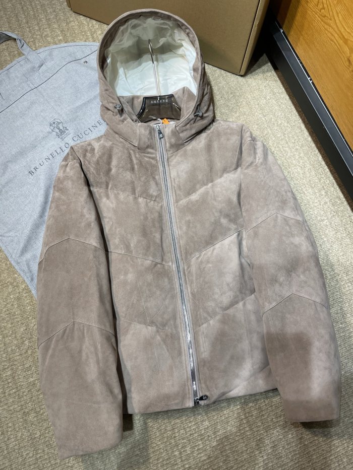 NIGO Brunello Cucinelli Quilted suede down jacket #nigo333856