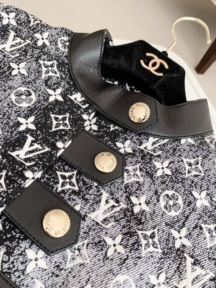 NIGO Louis Vuitton Monogram Denim Button Tab Dress #nigo335939