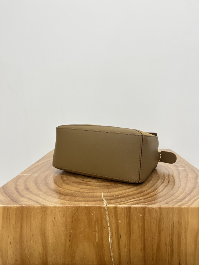 NIGO LOEWE Small Puzzle bag in classic calfskin suede Brown #nigo335950