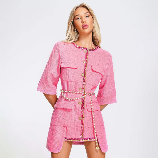 NIGO Chanel Tweed Pink Dress #nigo335878