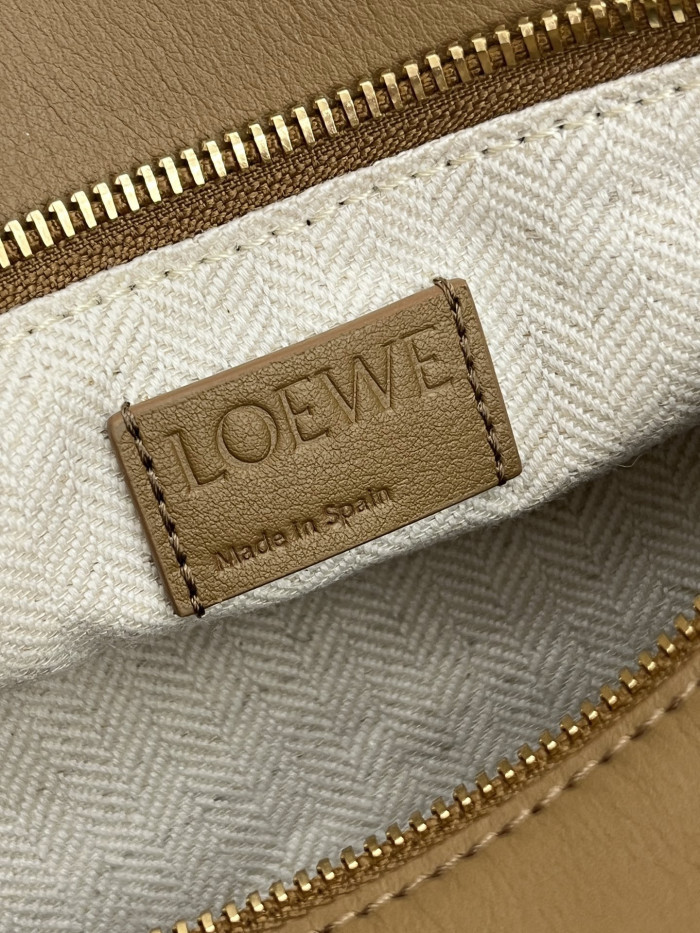 NIGO LOEWE Small Puzzle bag in classic calfskin suede Brown #nigo335950