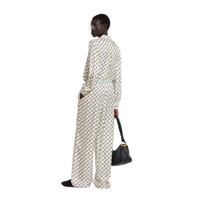 NIGO Gucci Printed Silk Twill Shirt in White #nigo335907