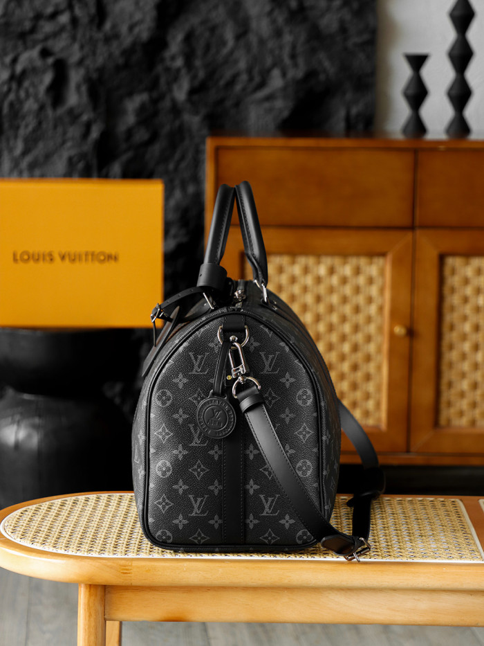NIGO LOUIS VUITTON Keepall Bandoulière 45 Monogram Eclipse Travel M40569 #nigo335964