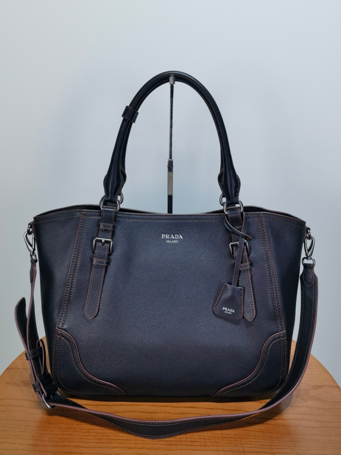 NIGO PRADA Large Leather Tote Bag #nigo335977