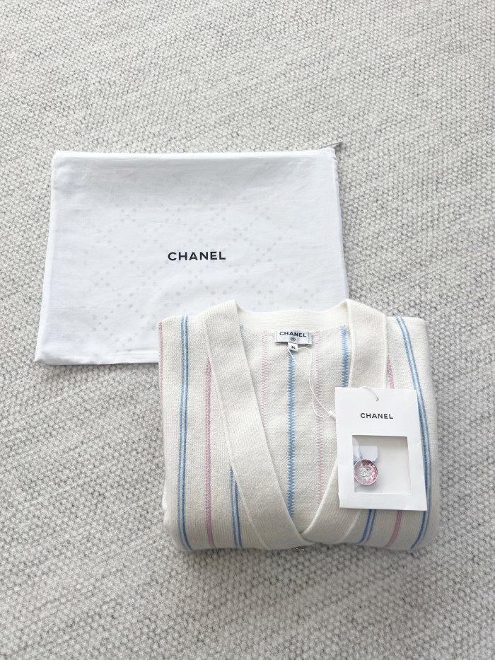 NIGO Chanel Striped Cashmere Cardigan #nigo335941