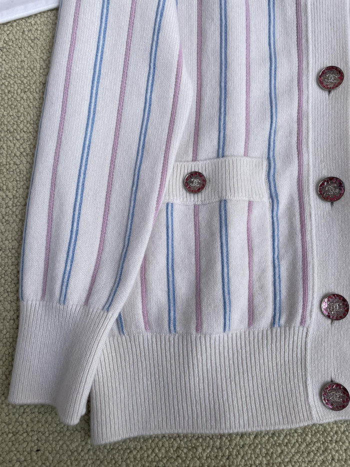 NIGO Chanel Striped Cashmere Cardigan #nigo335941