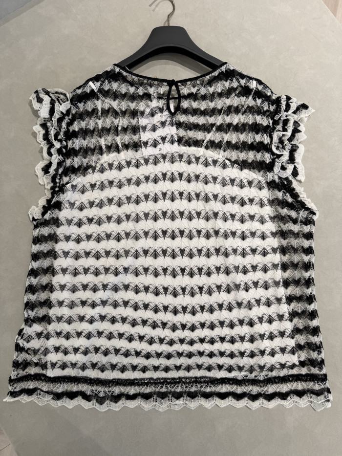 NIGO Dior Marinière Short-Sleeved Sweater with Removable Collar #nigo335985