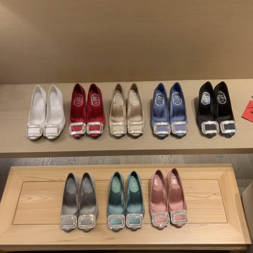 NIGO Roger Vivier Silk 6.5cm High Heels#nigo336056