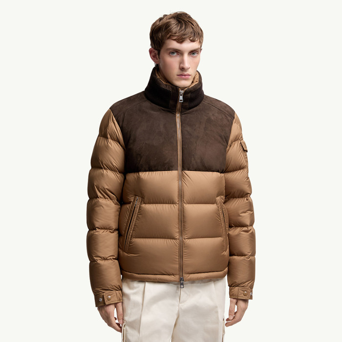 NIGO Moncler Beige Cheverny Suede Short Down Jacket Short Down Jackets #nigo335922