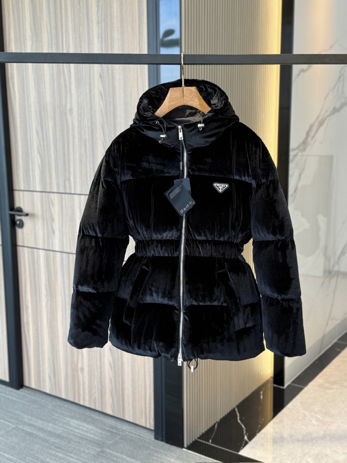 NIGO Prada Puffer Velvet Jacket Black #nigo336012