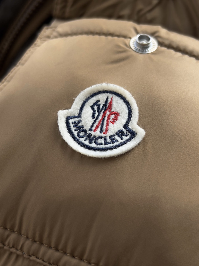 NIGO Moncler Beige Cheverny Suede Short Down Jacket Short Down Jackets #nigo335922