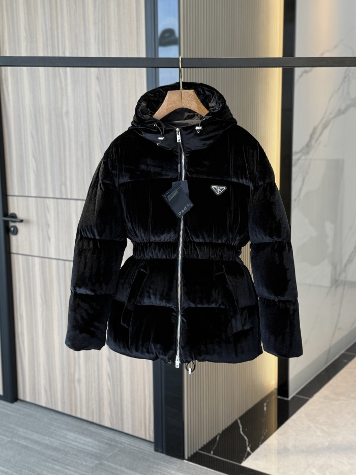 NIGO Prada Puffer Velvet Jacket Black #nigo336012