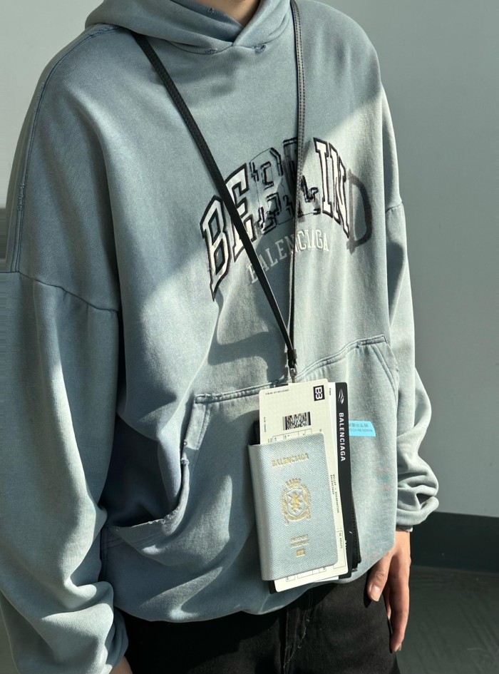 NIGO Balenciaga Men's Passport Long Wallet 1 Ticket in Passport Blue #nigo336008