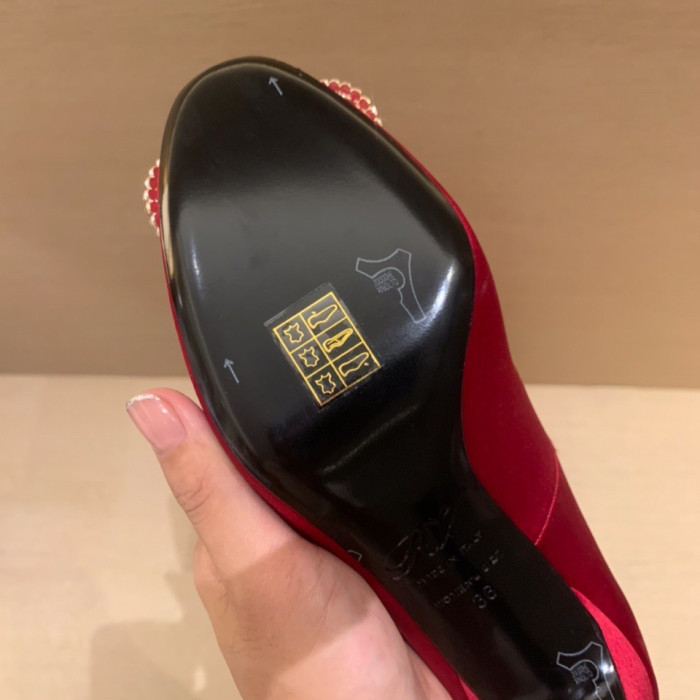 NIGO Roger Vivier Silk 6.5cm High Heels#nigo336056