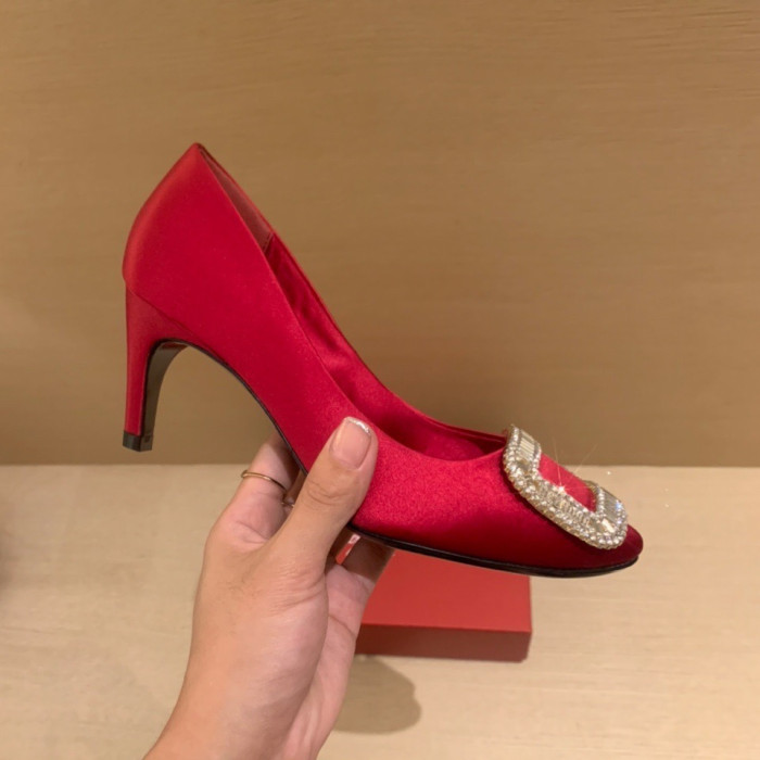 NIGO Roger Vivier Silk 6.5cm High Heels#nigo336056