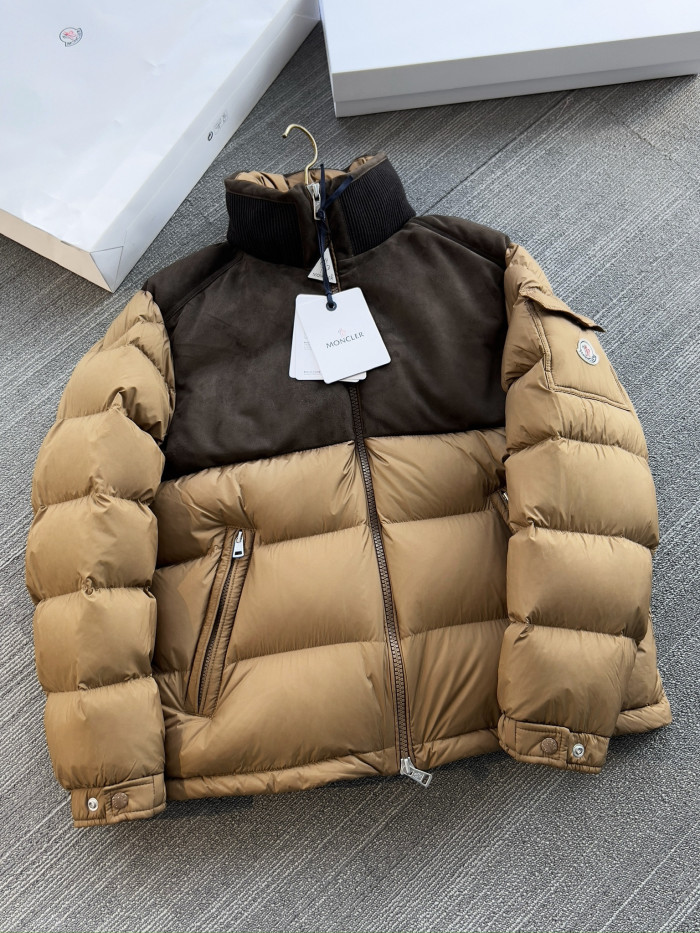 NIGO Moncler Beige Cheverny Suede Short Down Jacket Short Down Jackets #nigo335922