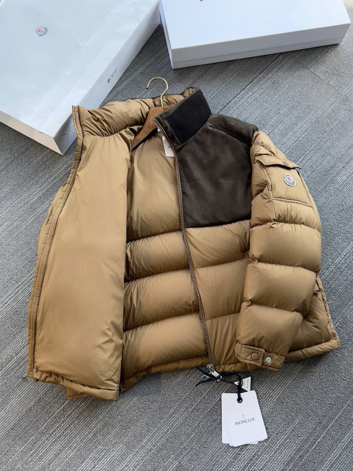 NIGO Moncler Beige Cheverny Suede Short Down Jacket Short Down Jackets #nigo335922
