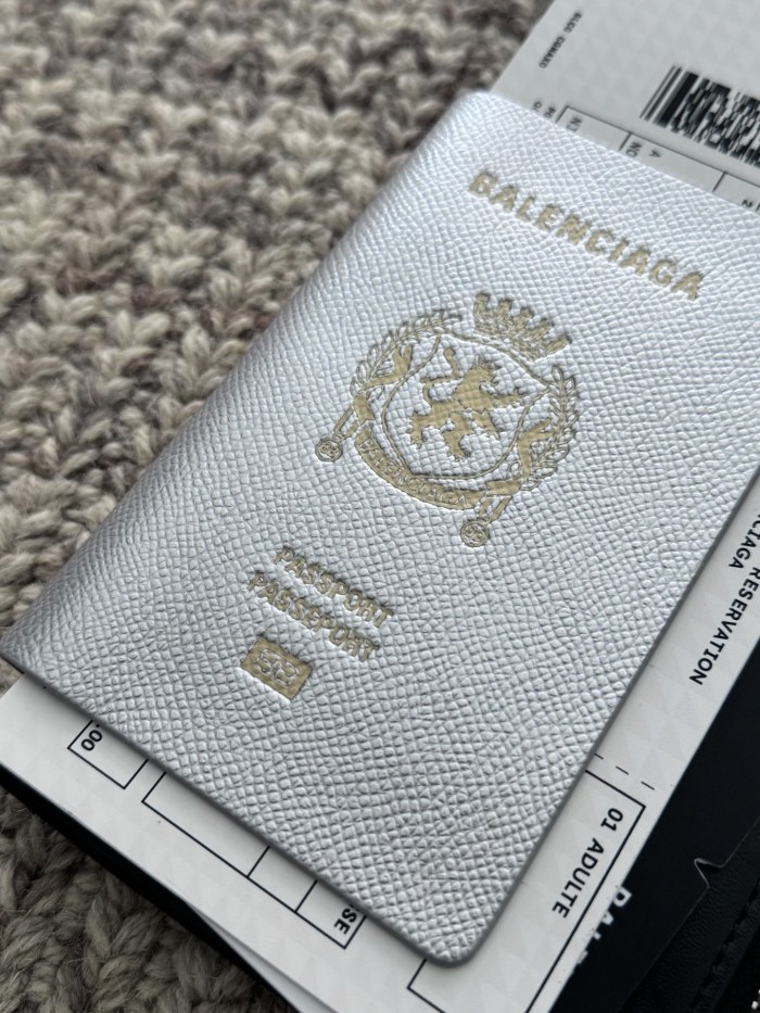 NIGO Balenciaga Men's Passport Long Wallet 1 Ticket in Passport Blue #nigo336008