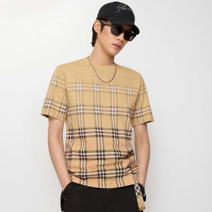 NIGO Burberry Men's Gradient Check Cotton T-shirt #nigo335879