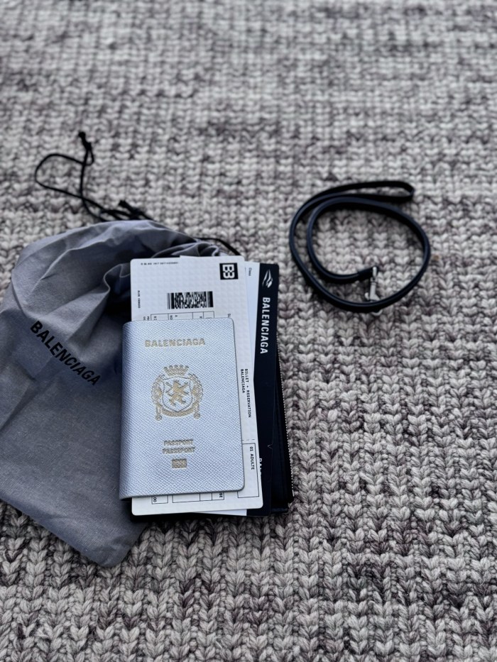 NIGO Balenciaga Men's Passport Long Wallet 1 Ticket in Passport Blue #nigo336008