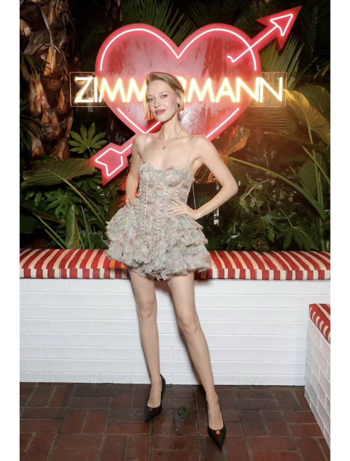 NIGO Zimmermann Rebellion Frayed Mini Dress Mint Floral #nigo336019