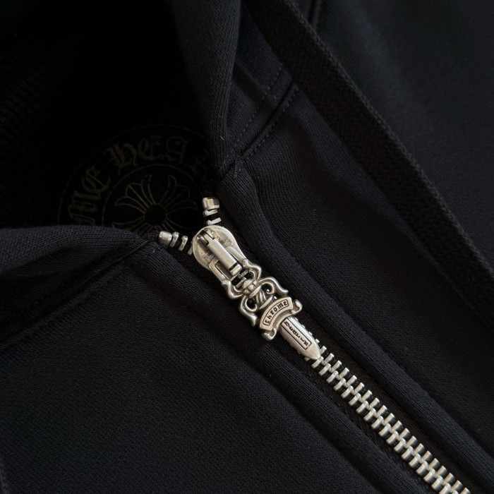 NIGO Chrome Hearts Distressed American Flag Zip Hooded Sweatshirt #nigo336049